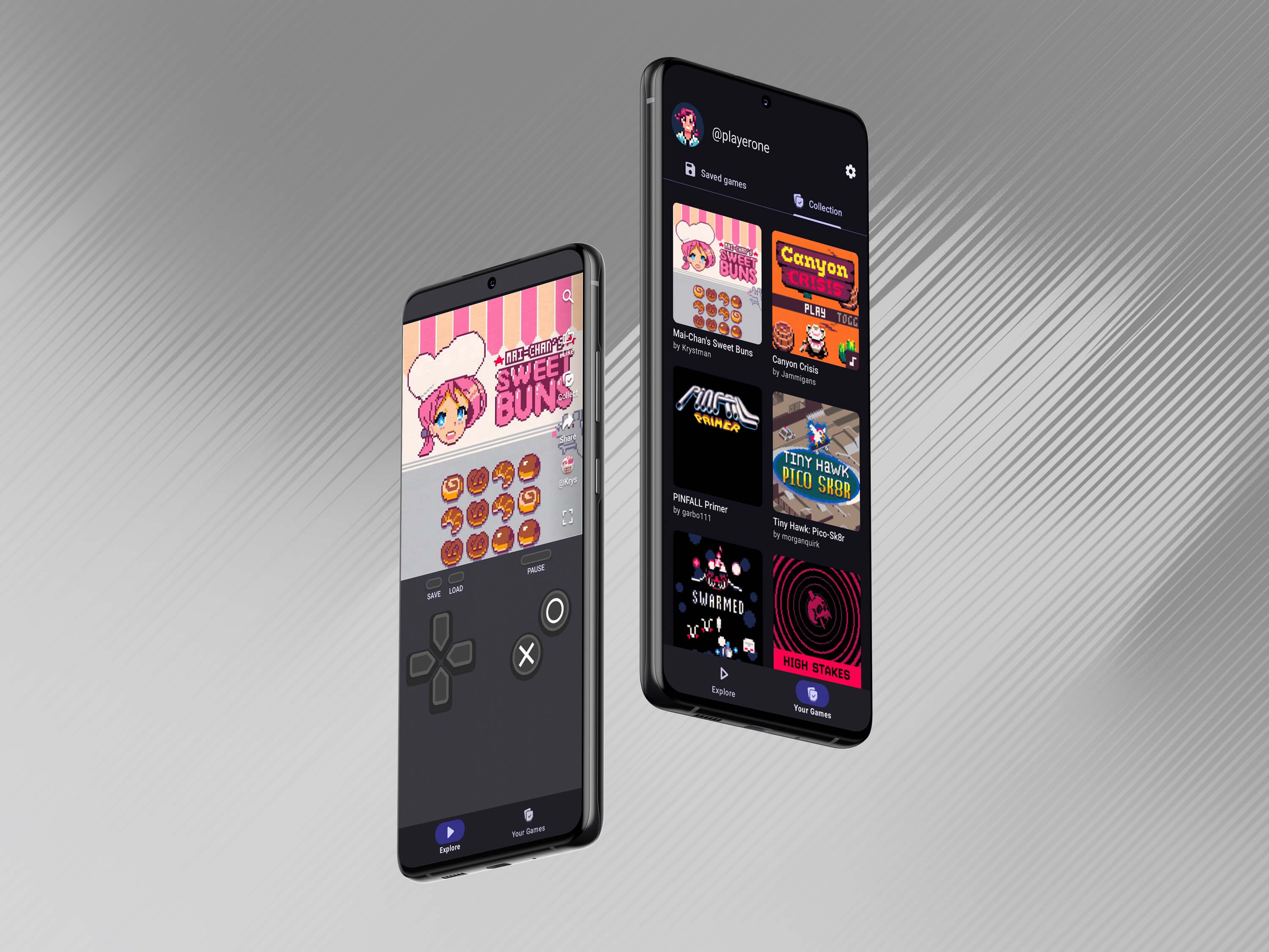 P8GO app main screen